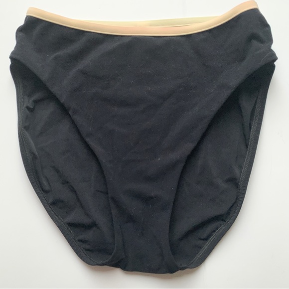 Victoria's Secret Classic Black Bikini Bottom with Pink Piping Size Small - Picture 5 of 15